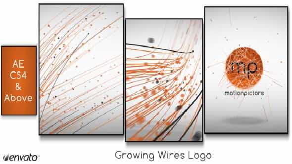 Growing Wires Logo - VideoHive 2291859