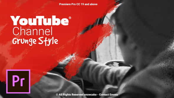 YouTube Channel Grunge Style For - VideoHive 26662028