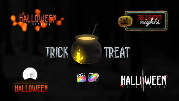 Halloween Scary Titles - VideoHive 34094481