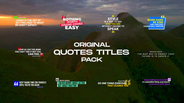 Quotes Titles Pack Ae - VideoHive 48201344