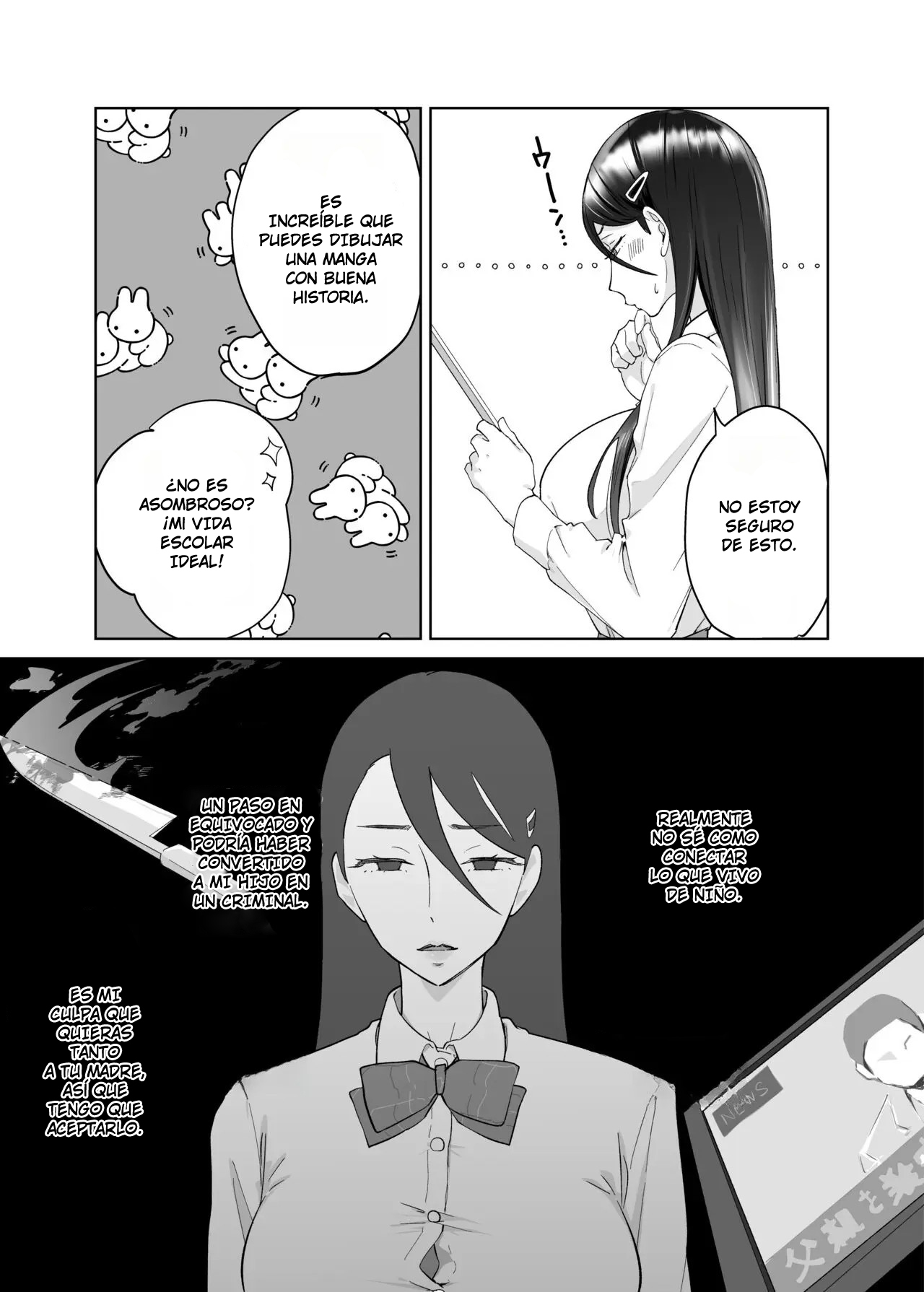 [Karashina en] Kaa-san, Tsukiatte 1-2  Madre, Sal Conmigo 1-2 [Spanish] [SrTraduc]