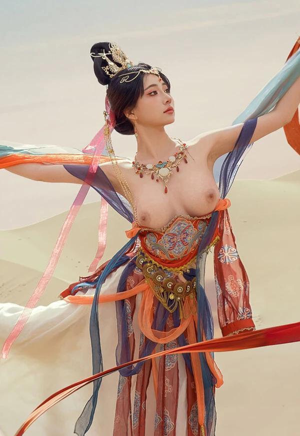 极品女神年年敦煌飞天飘飘若仙无圣光唯美图集(20)