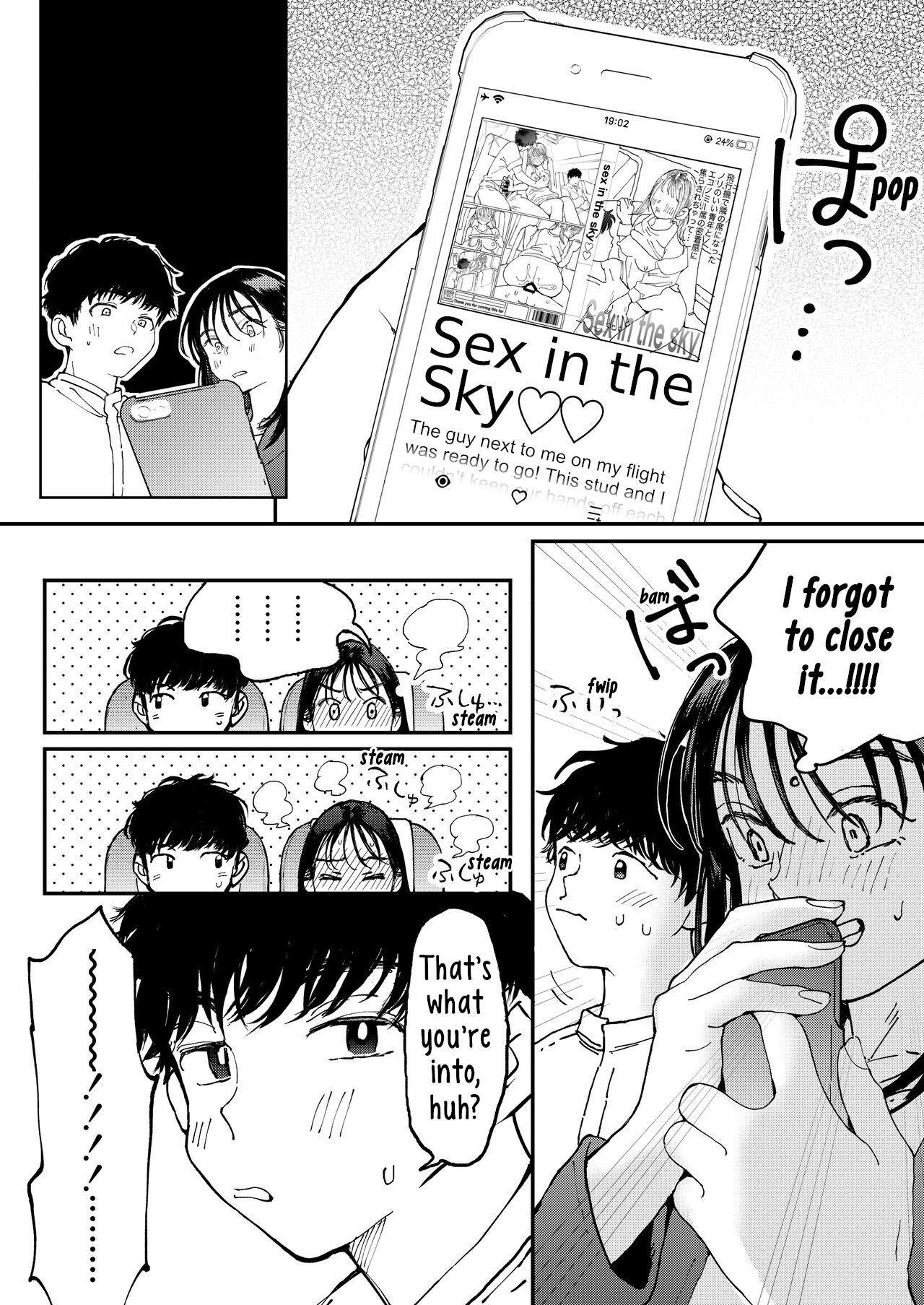 [Denbu Momo] Muramura OL-san wa Hikouki no Naka demo Seiyoku o Mitashitai  Horny OL-san, even on an Airplane, Wants To Satisfy Her Sexual Desires [English] [Digital]
