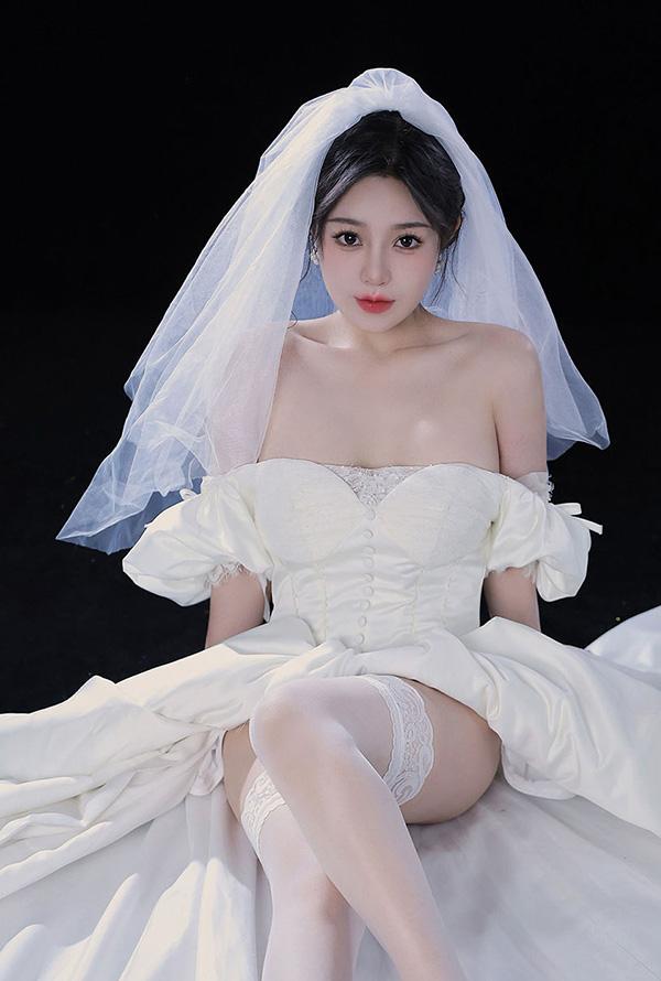 福利姬桃暖酱 婚纱礼服无圣光唯美图集(1)