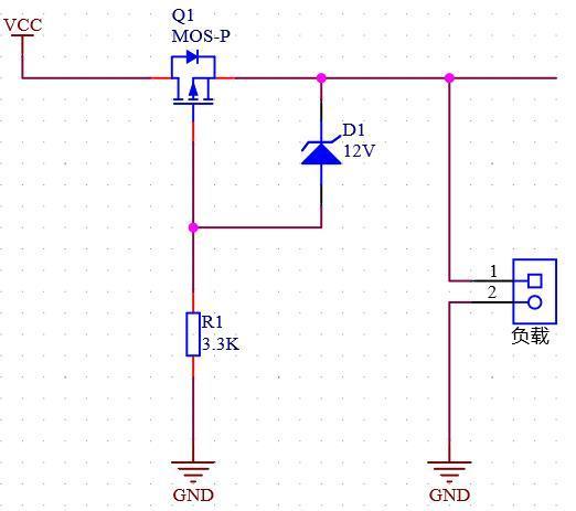 PMOS 双向 开关 反接