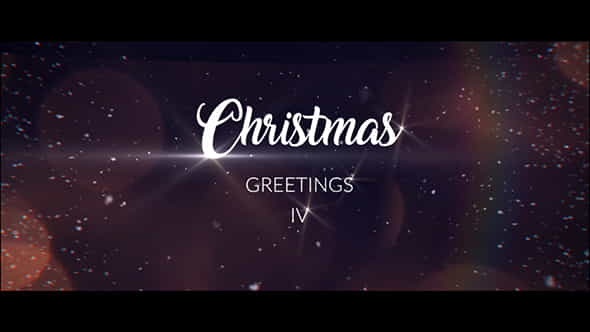 Christmas Greetings IV| After Effects - VideoHive 20828271