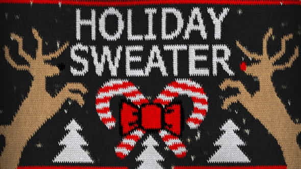Holiday Sweater - VideoHive 9529076