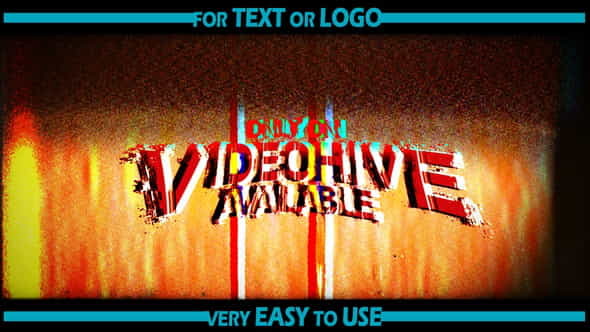 Grunge Glitch Logo Opener - VideoHive 36162810