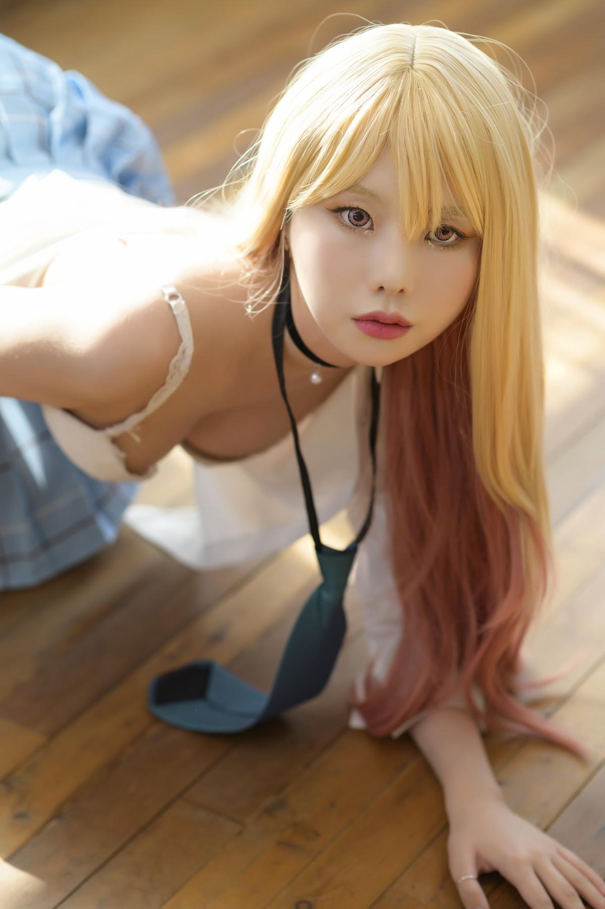 Yuna 유나, [Patreon] Marin Kitagawa & Pink Top(16)