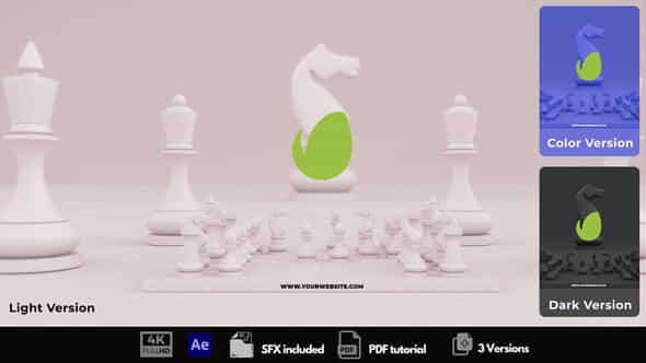 Chess Logo Reveal - VideoHive 49842222