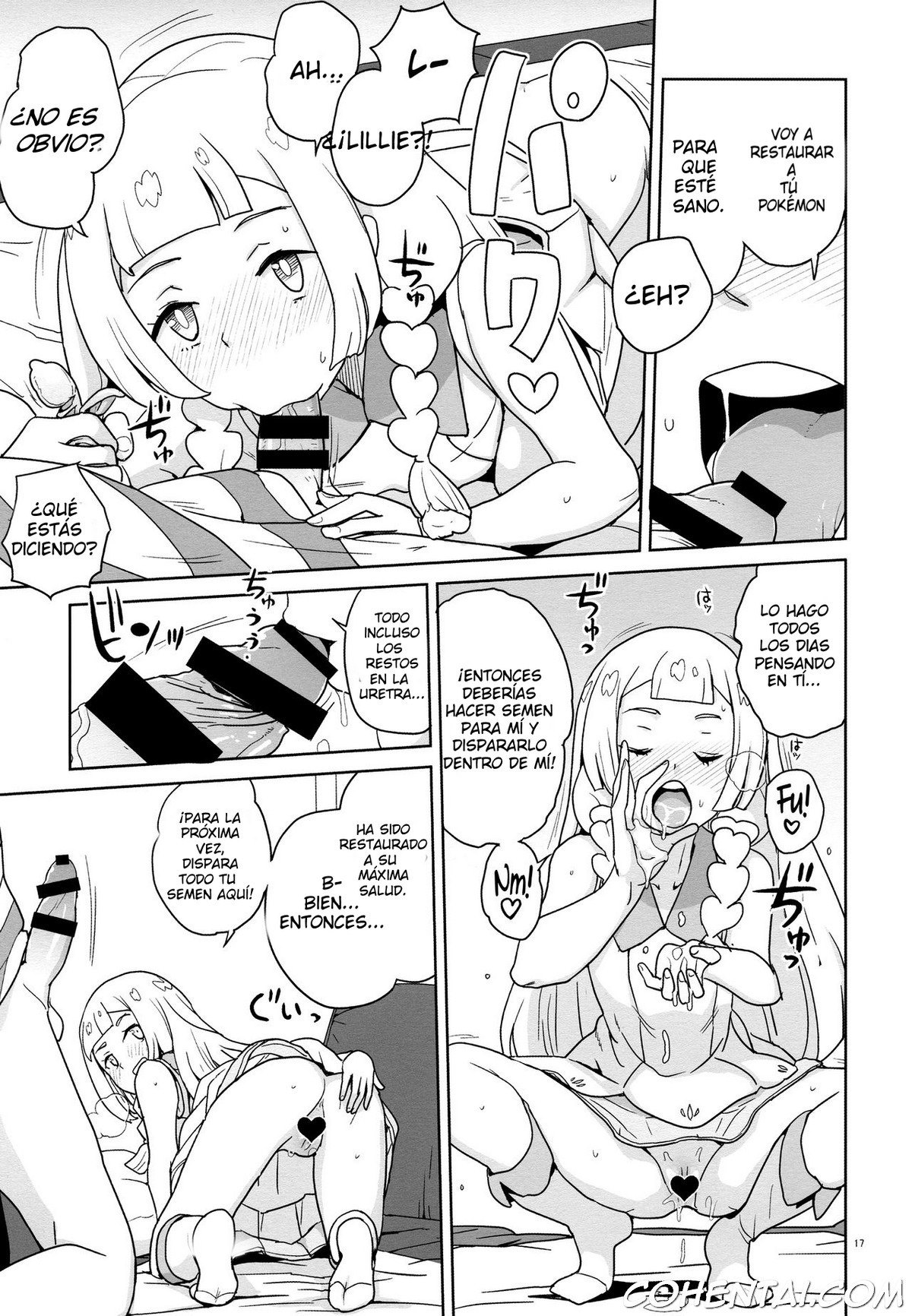 Choushi ni Noruna yo Lillie (Pokémon Sun and Moon) xxx comics manga porno doujin hentai español sexo Elio Lillie Pokémon