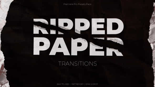Ripped Paper Transitions - VideoHive 48999365