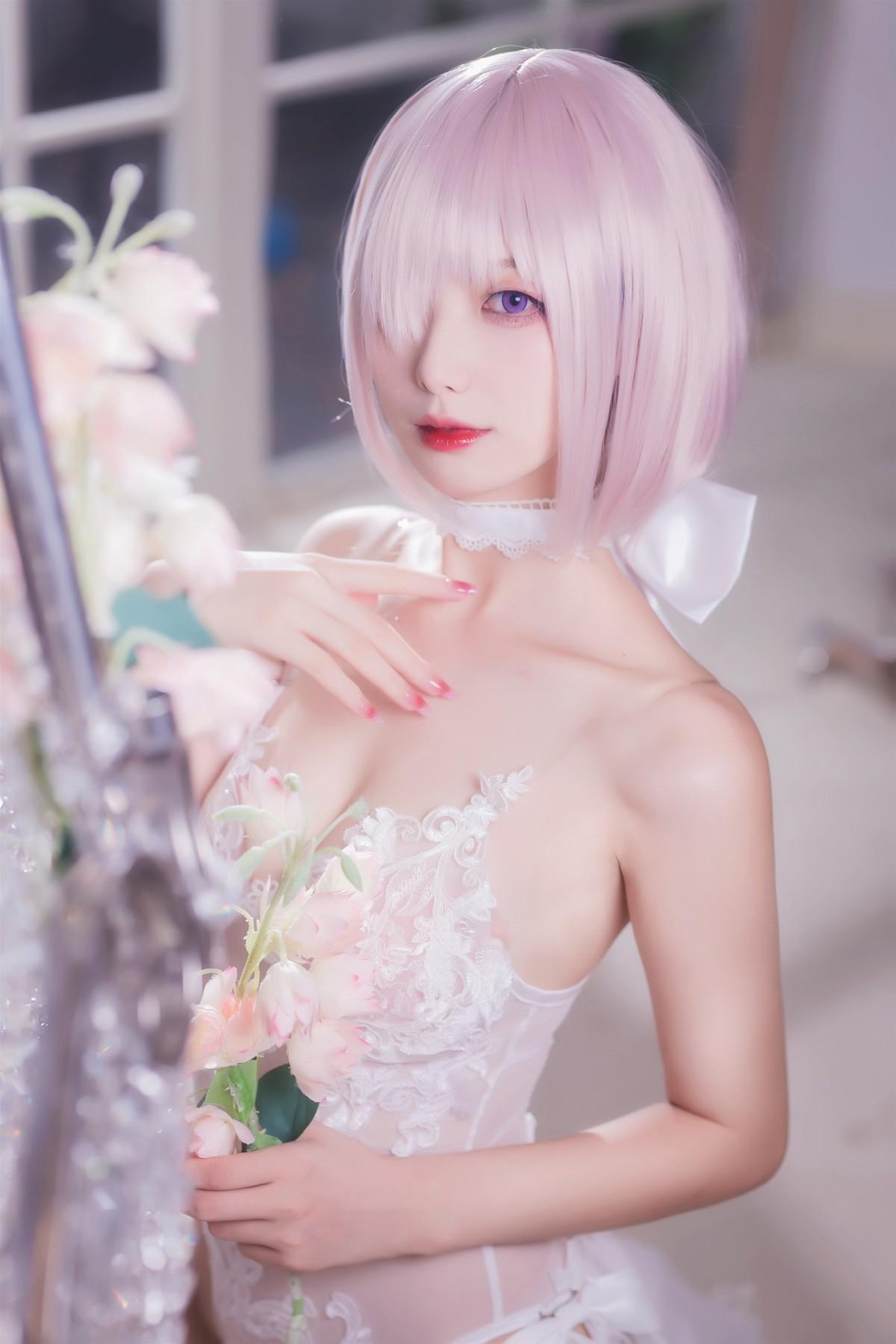 Cosplay 封疆疆 婚纱玛修 Wedding Dress(15)