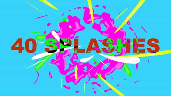 40 Animated Splashes - VideoHive 33913094