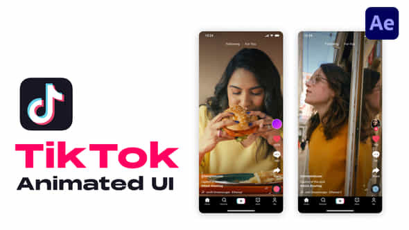 Tiktok Animated Ui - VideoHive 49000422