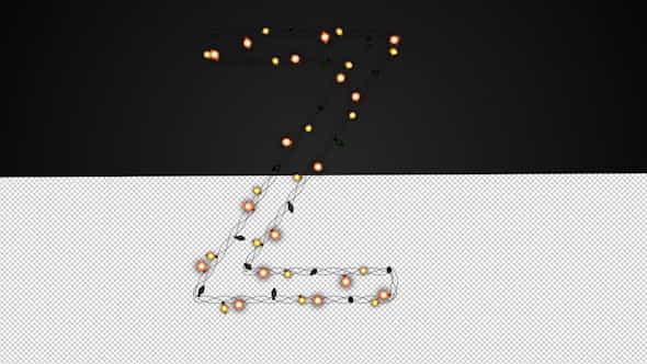 Christmas Lights Letters - VideoHive 9380382