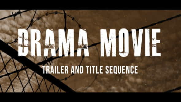 Drama Movie Trailer and Titles - VideoHive 8467581