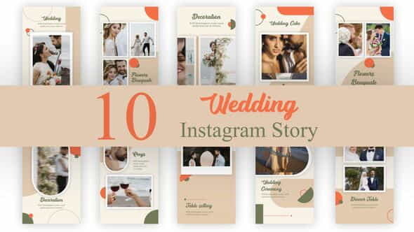 Wedding Instagram Stories Pack - VideoHive 34435413