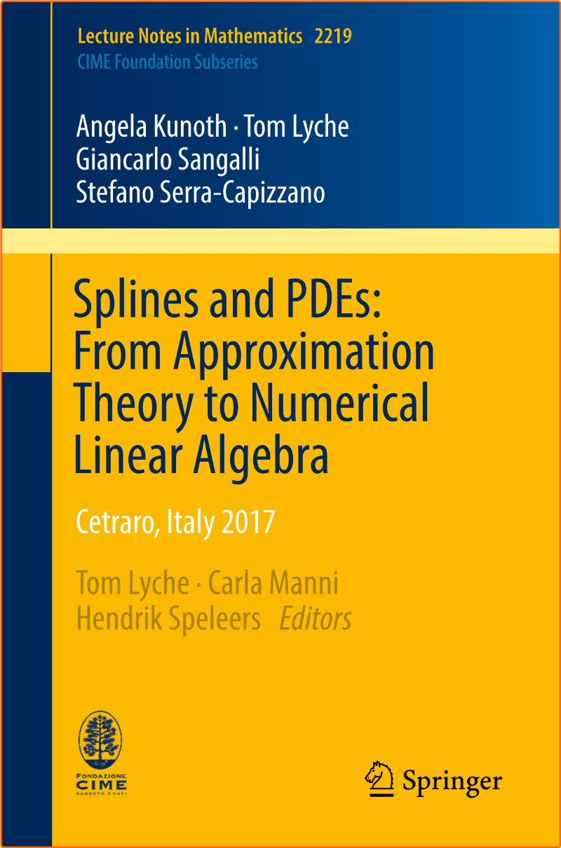 Splines And PDEs From Approximation Theory To Numerical Linear Algebra