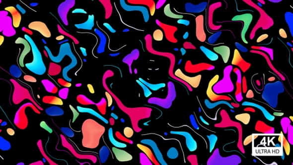 Abstract Multicolored Trendy Geometric 4K - VideoHive 23923081