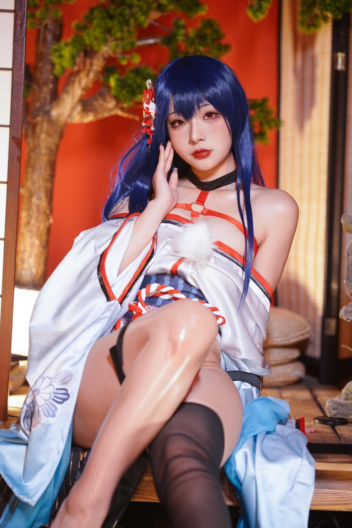 Cosplay Yuuhui玉汇 EroPhone Re 真子-和服抹油 Set.01(38)