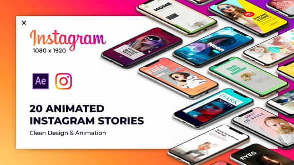 20 Animated Instagram Stories - VideoHive 23228079