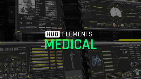 HUD Elements Medical - VideoHive 44895309