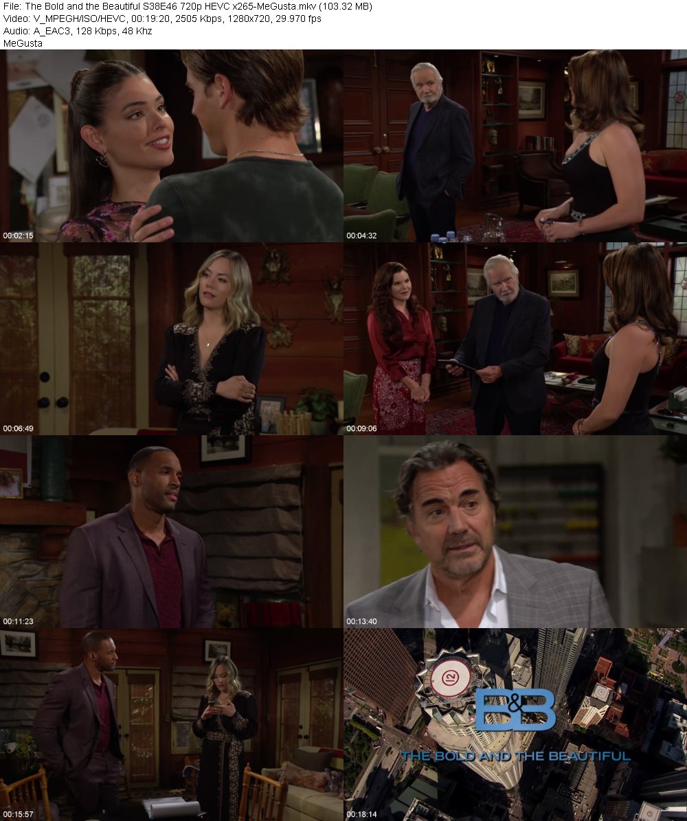 The Bold and the Beautiful S38E46 720p HEVC x265-MeGusta