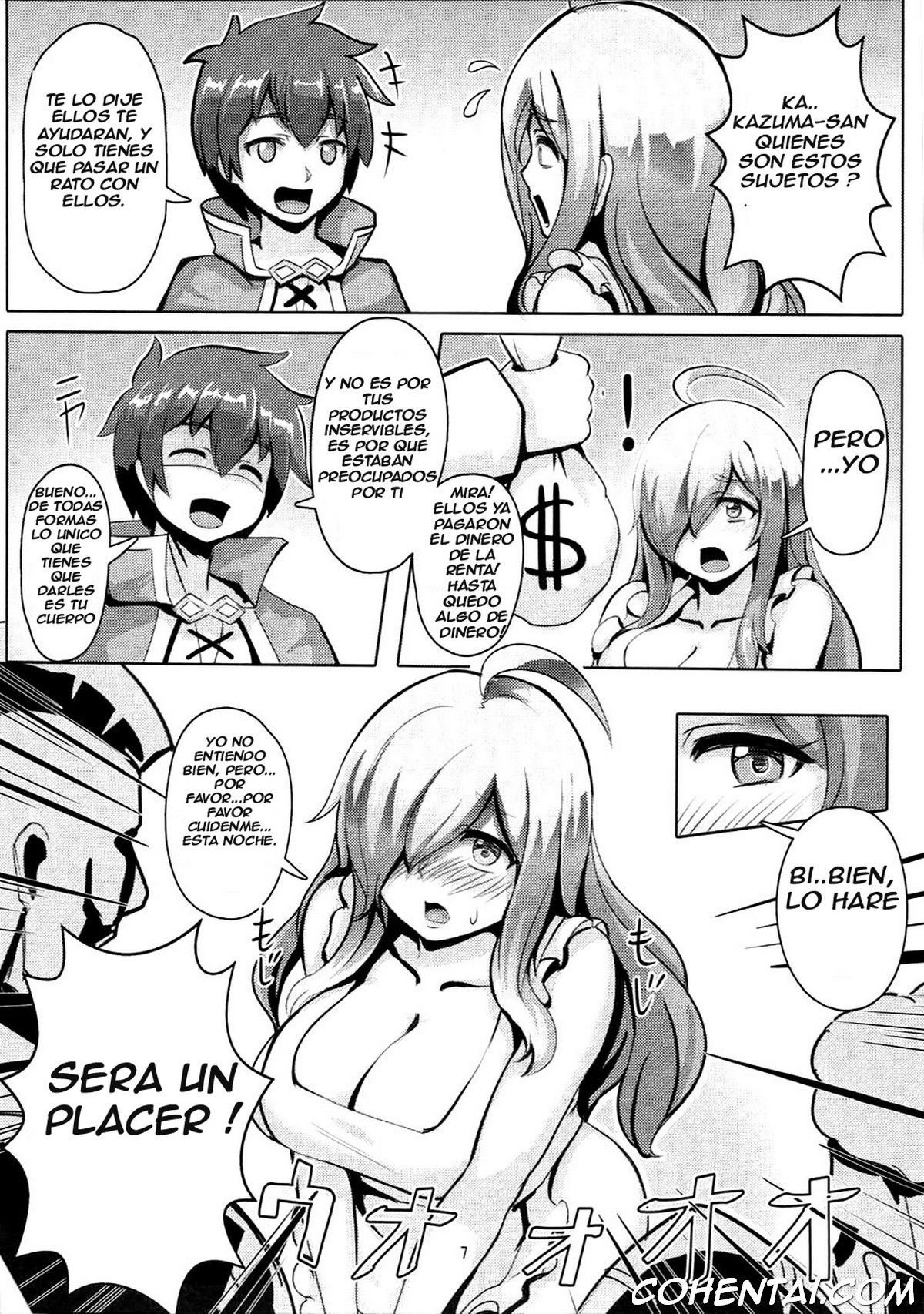 Kono Binbou na Tenshu ni Seifuku o! (Kono Subarashii Sekai ni Syukufuku o!) xxx comics manga porno doujin hentai español sexo 