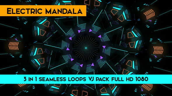 Electric Mandala Vj Loops - VideoHive 21831894