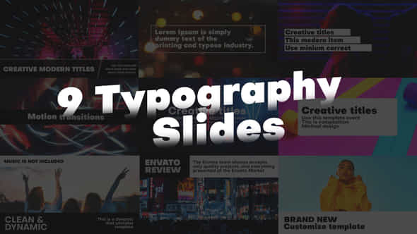 Typography Slides - VideoHive 39063352