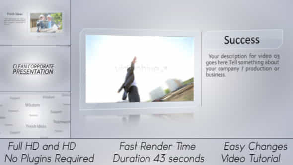 Clean Corporate Presentation - VideoHive 3986236