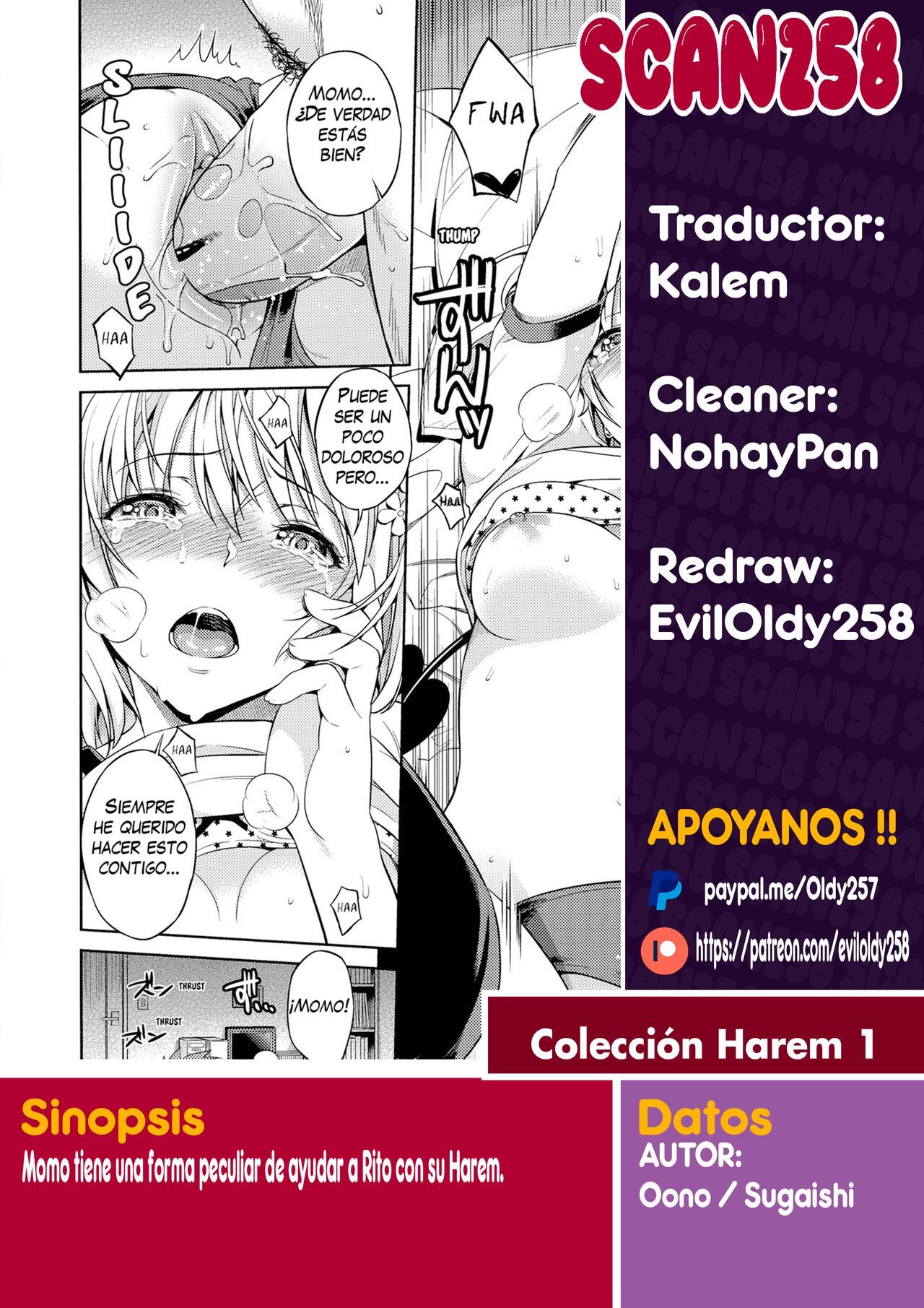 (C86) [ManiacStreet (Sugaishi, Oono)] Momoiro Operation (Harem Collection) (To LOVE-Ru) [Spanish] [Scan258] [Decensored]