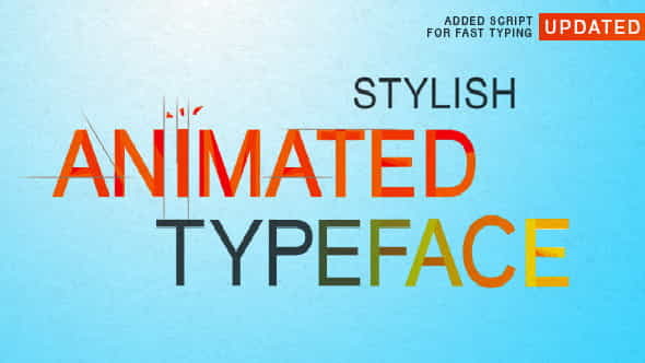 Stylish Animated Typeface - VideoHive 6145345
