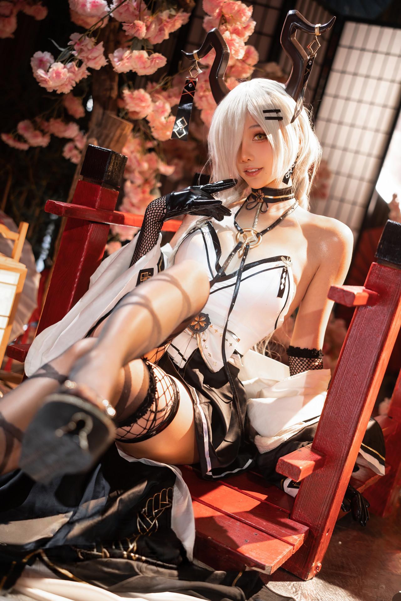Cosplay 如月灰 碧蓝航线 尾张(11)
