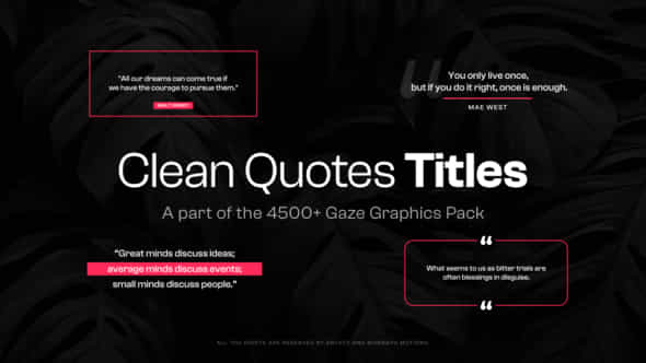 15 Clean Quotes - VideoHive 47600499