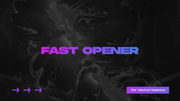 Fast Opener for Davinci Resolve - VideoHive 31781151