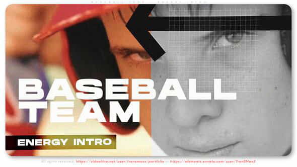 Baseball Team Energy Intro - VideoHive 49736374