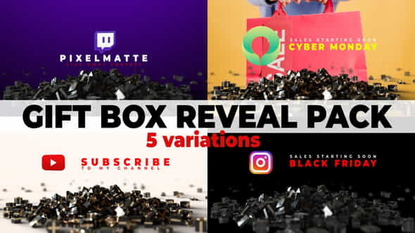 Gift Box Reveal Packs | - VideoHive 29504147