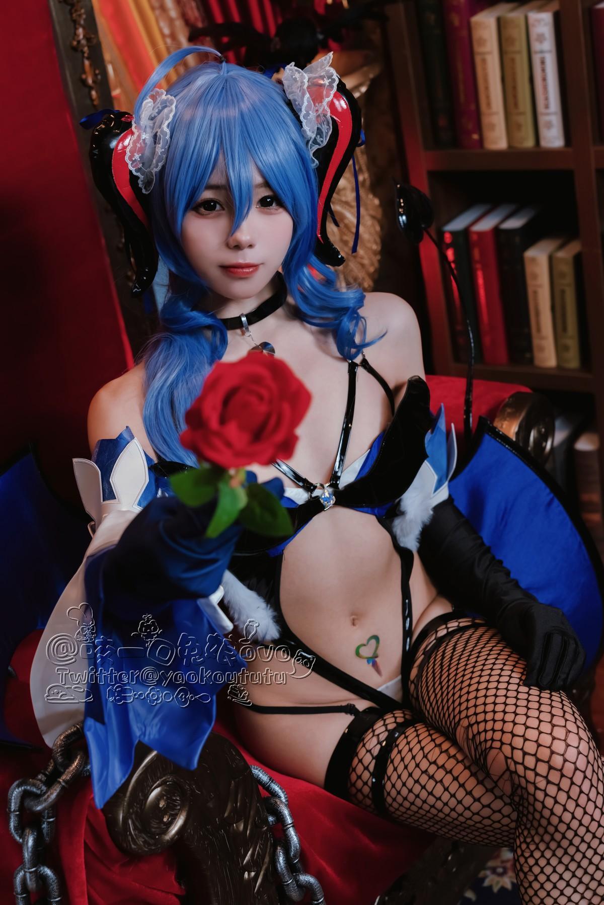 Cosplay 黏黏团子兔 甘雨魅魔(3)