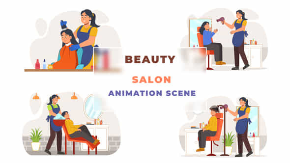 Beauty Salon Animation - VideoHive 43069936