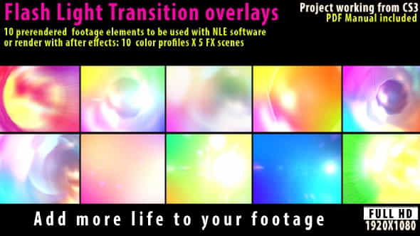 Flash Light Transition Overlay Lense - VideoHive 2502029
