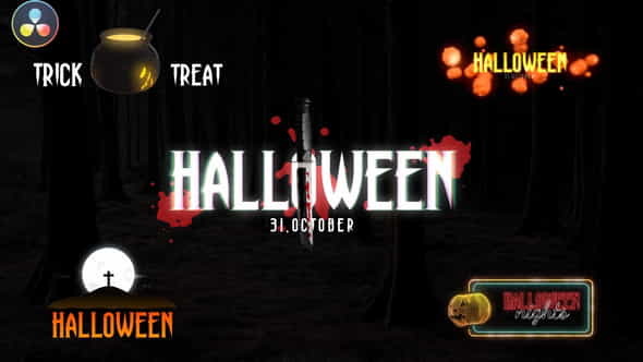 Halloween Scary Titles - VideoHive 34094528