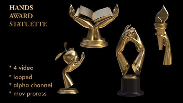 Hands Award Statuette - VideoHive 29214965