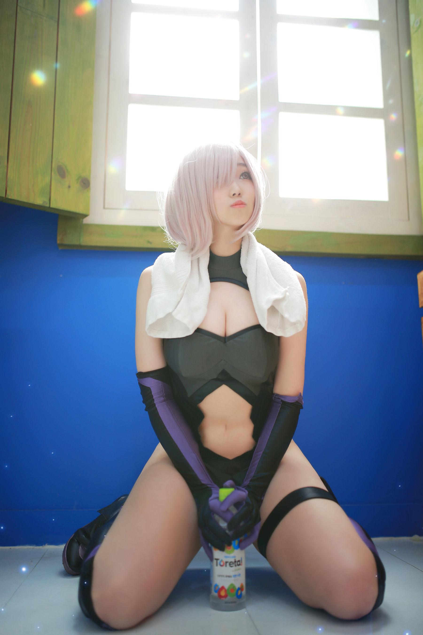 韩国妹子BamBi 《Fate_Grand Order – Mash Kyrielight (Shielder)》 写真集(7)