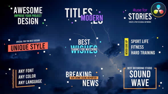 Modern Titles for - VideoHive 39504431
