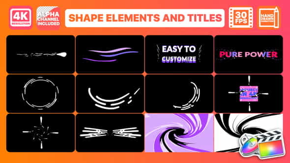 Dynamic Shapes And Titles | - VideoHive 25848408