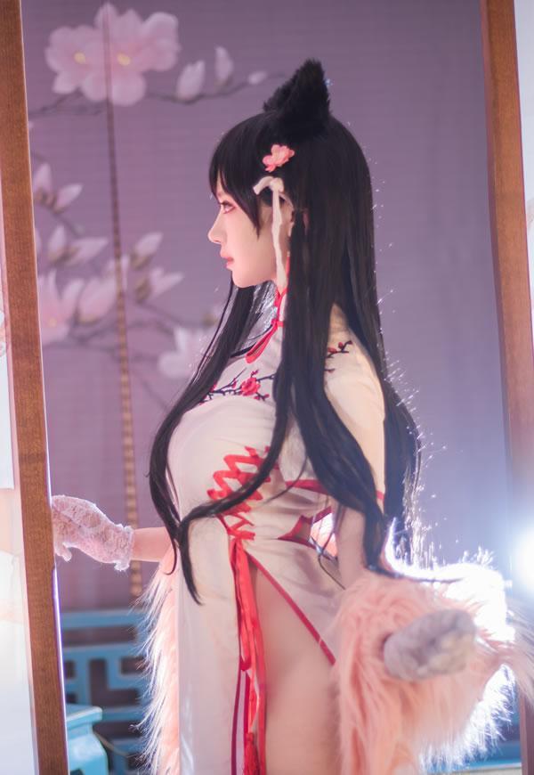 高颜值coser Shika小鹿鹿-爱宕旗袍(7)