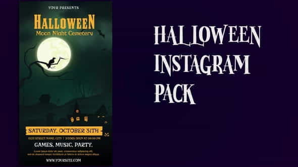 Halloween Party Instagram Story B173 - VideoHive 34137314