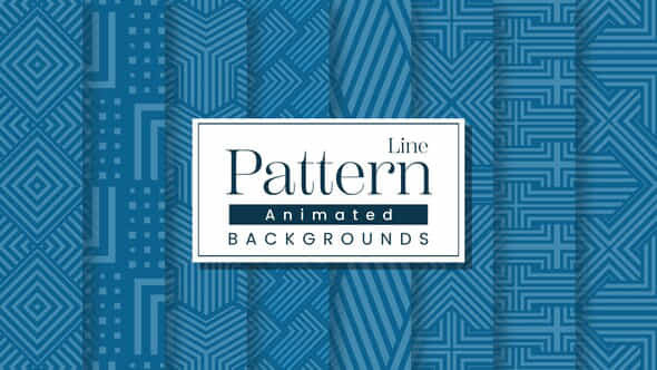 Line Pattern Backgrounds - VideoHive 51381798